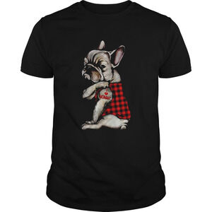 French Bulldog Tattoo I Love Mommy Animal Lover Shirt